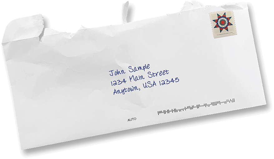 hand addressed envelopes